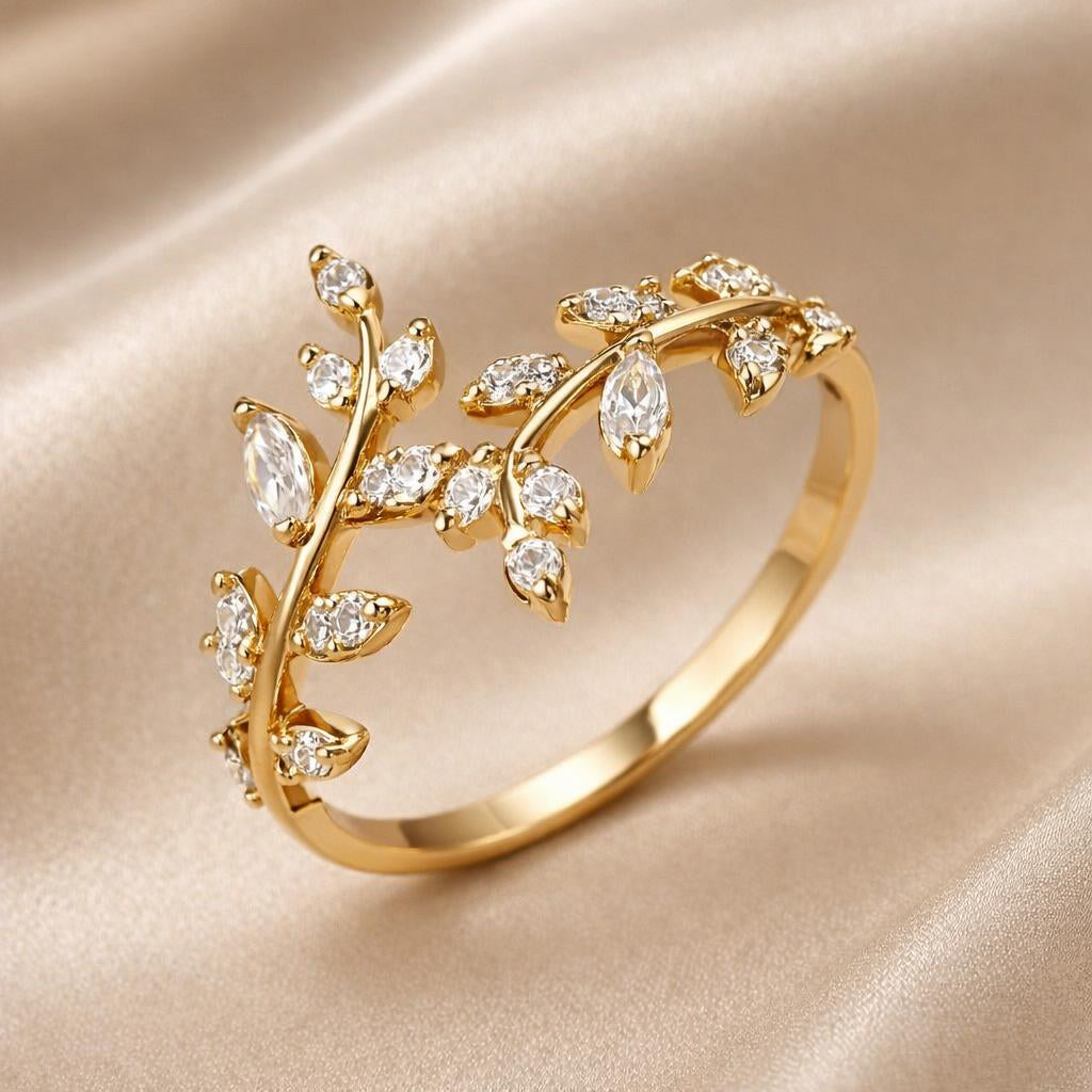 Schraubenring mit Zirkonia