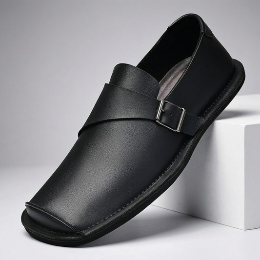 Loafer mit Kreuzschnalle