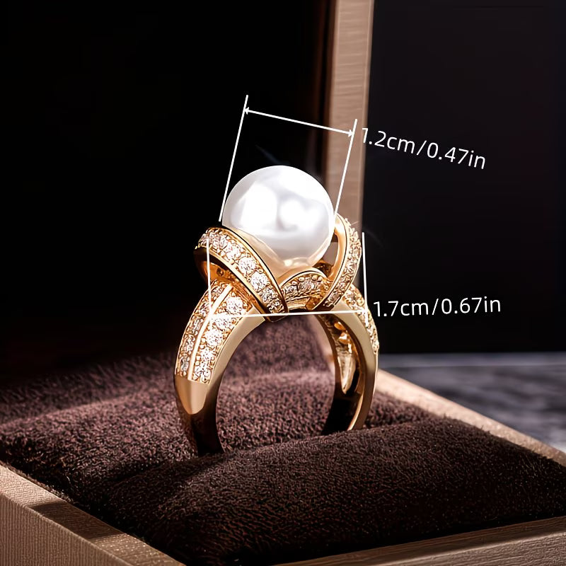 Ring mit Kronenperle