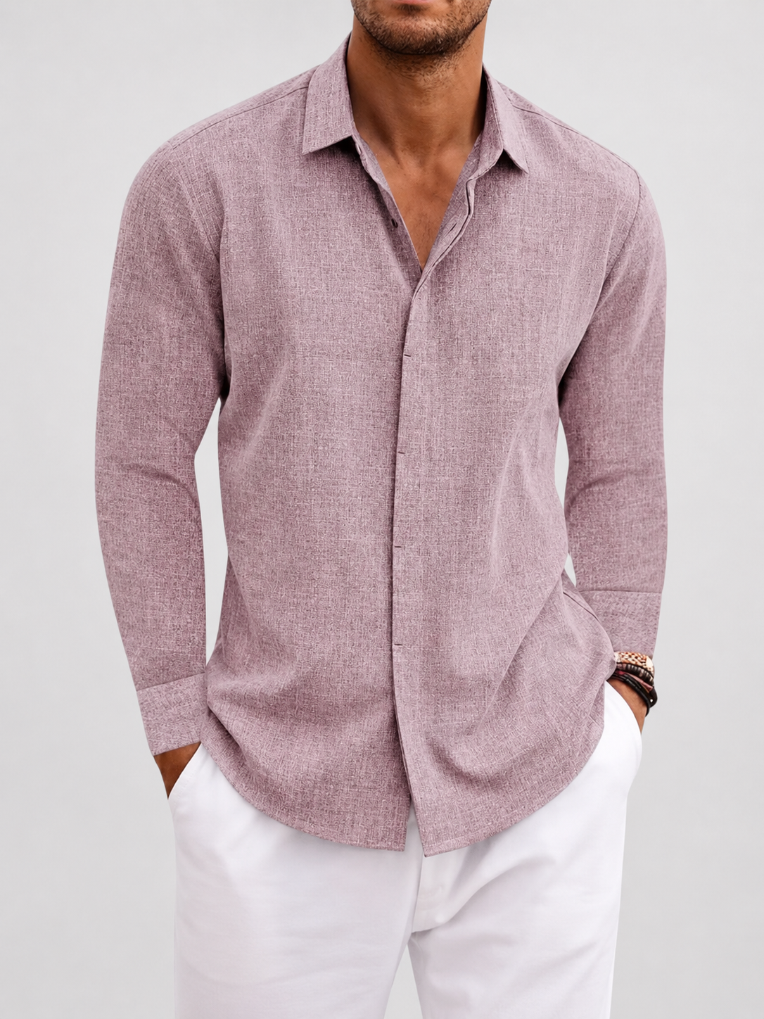 Camicia classica di lino