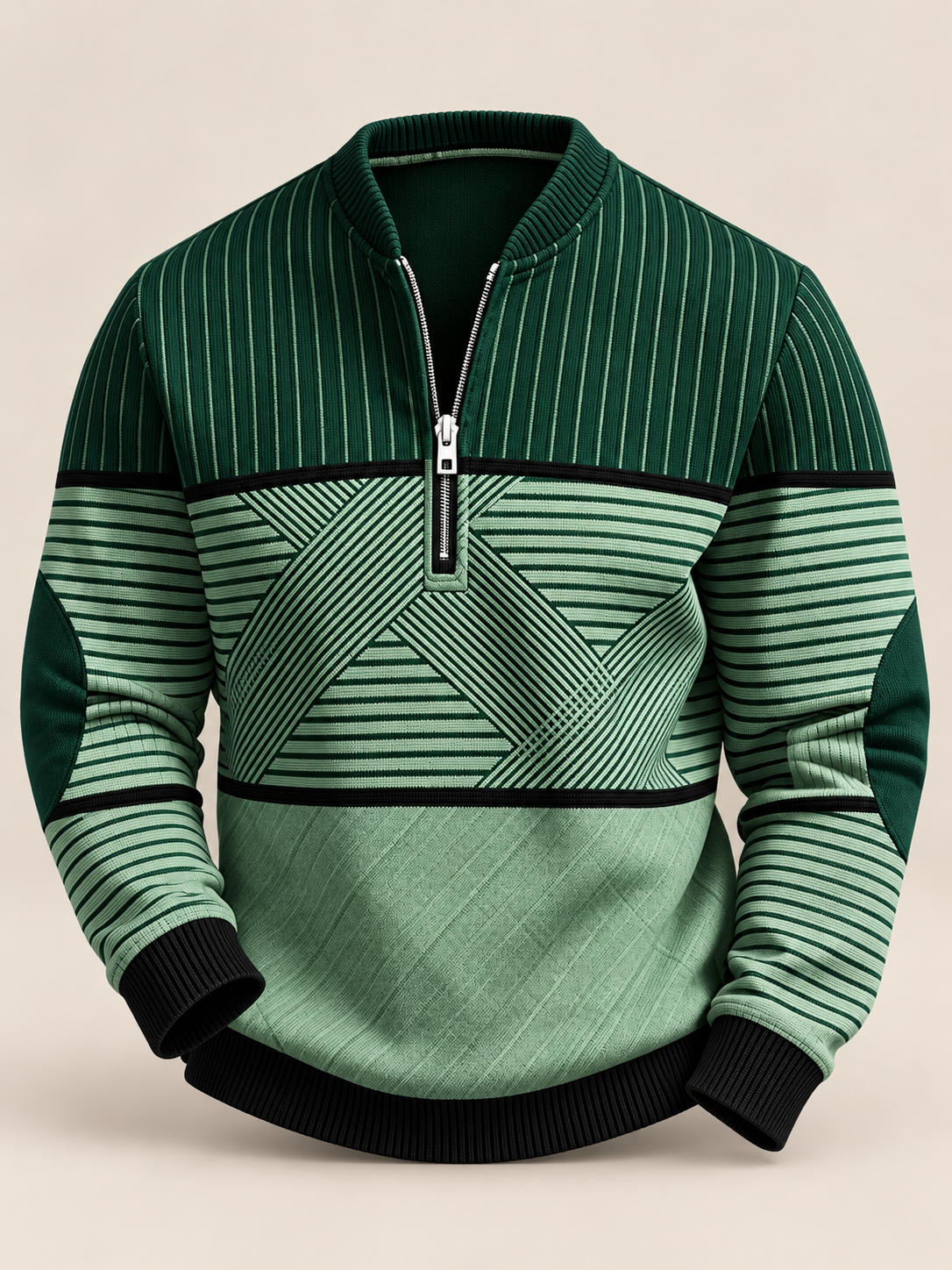 Silvio Herrenpullover mit Halbzip