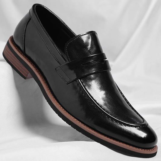 Patinierte Penny-Loafer