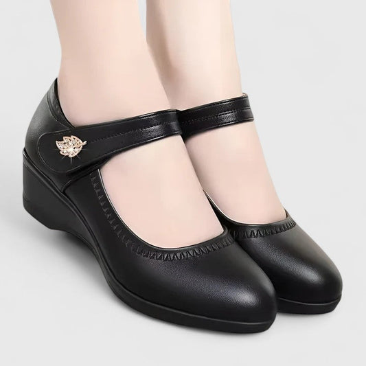Élise Keilabsatz Riemchenschuhe
