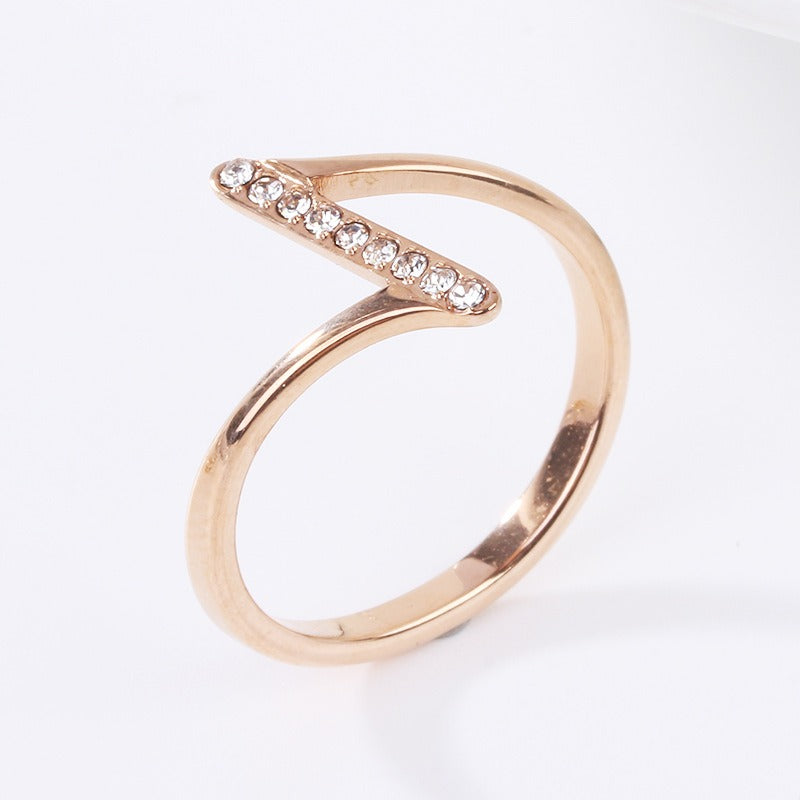 Schmaler Z-Ring mit Zirkonia