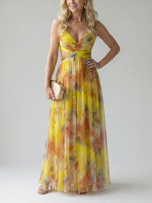 Isel Soft Wrap Maxi Kleid