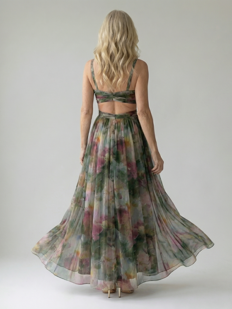 Isel Soft Wrap Maxi Kleid