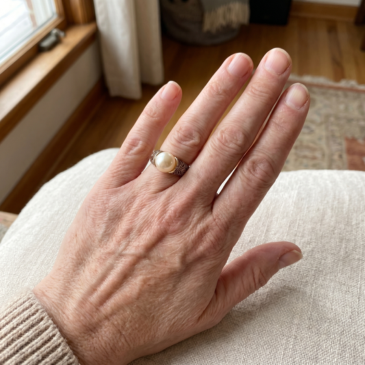 Vintage-Perlenring