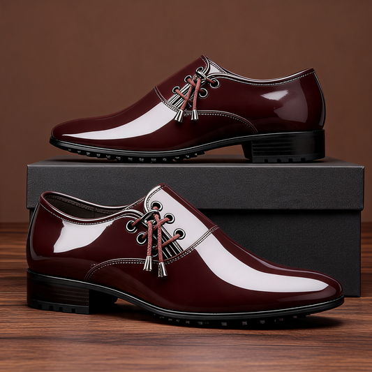 Lackleder-Businessschuhe