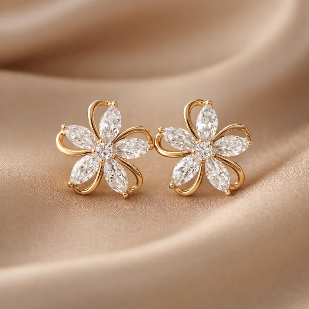Ring mit gefasstem Zirkonia