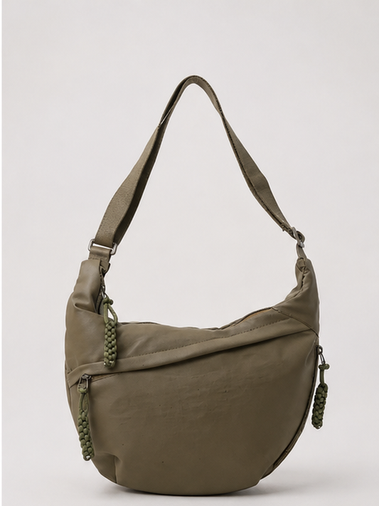 Waldgrün Schultertasche