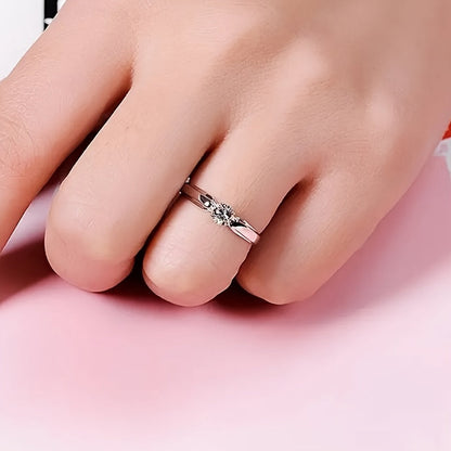 Minimalistischer Zirkonia-Ring
