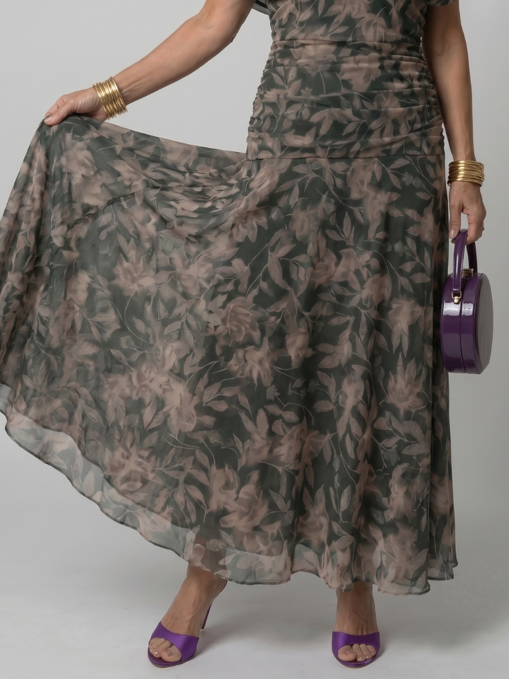Calen | Off-Shoulder Midi Kleid
