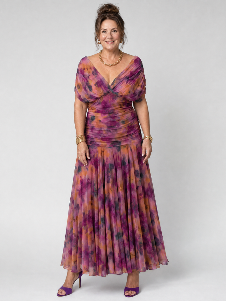 Calen | Off-Shoulder Midi Kleid