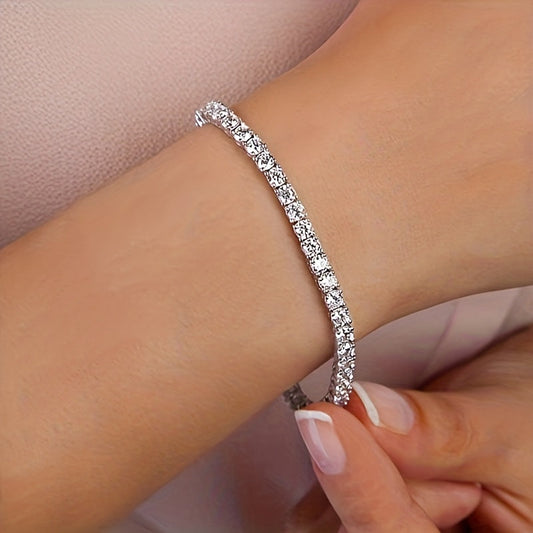 Tennisarmband mit Kristallen