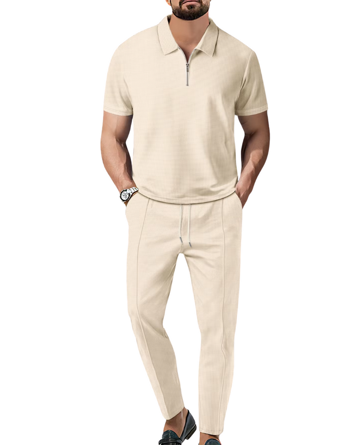 Sandro | Premium Zip Polo Set