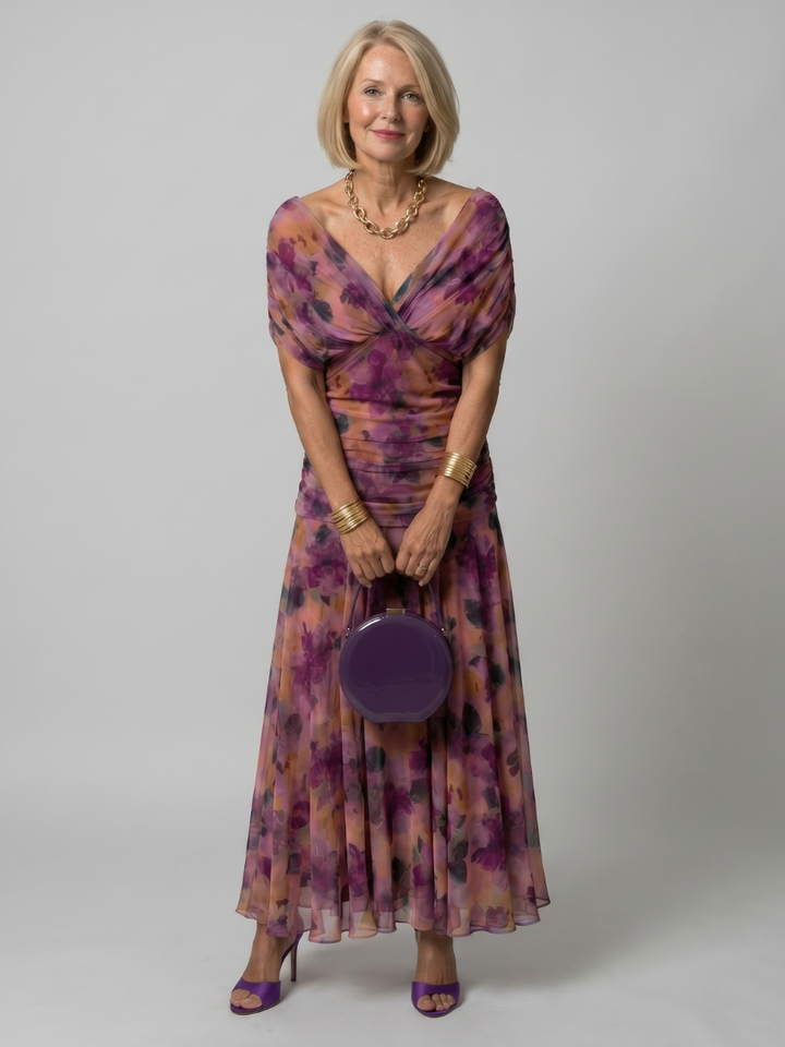 Calen | Off-Shoulder Midi Kleid