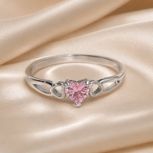 Rosalie Ring mit Herzzirkonia