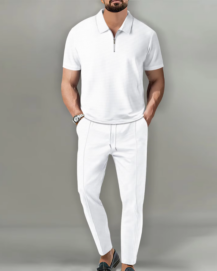Sandro | Premium Zip Polo Set