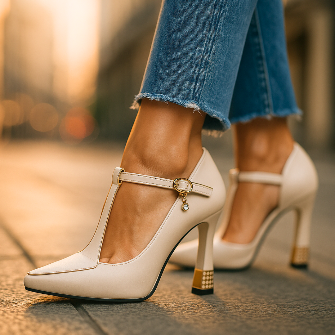 Viv Raffinierte T-Steg-Pumps