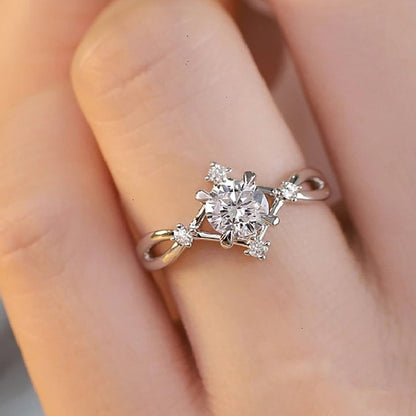 Zirkonia-Ring Weissgold