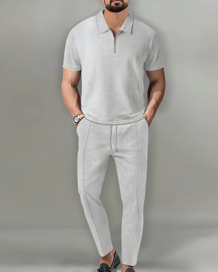 Sandro | Premium Zip Polo Set