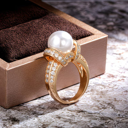 Ring mit Kronenperle