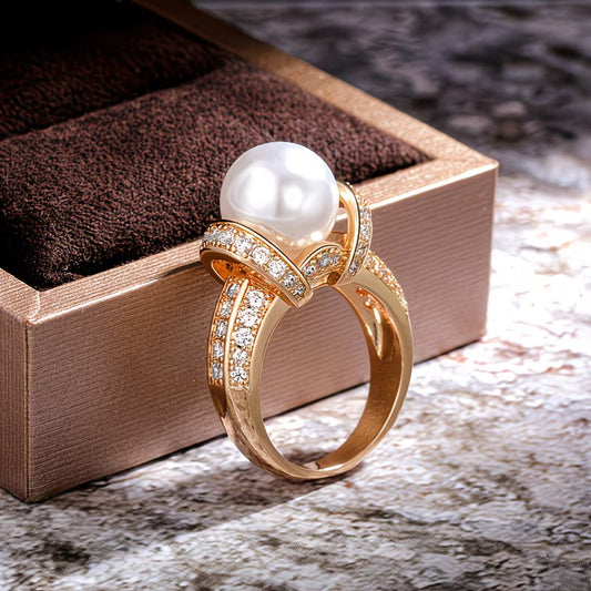 Ring mit Kronenperle