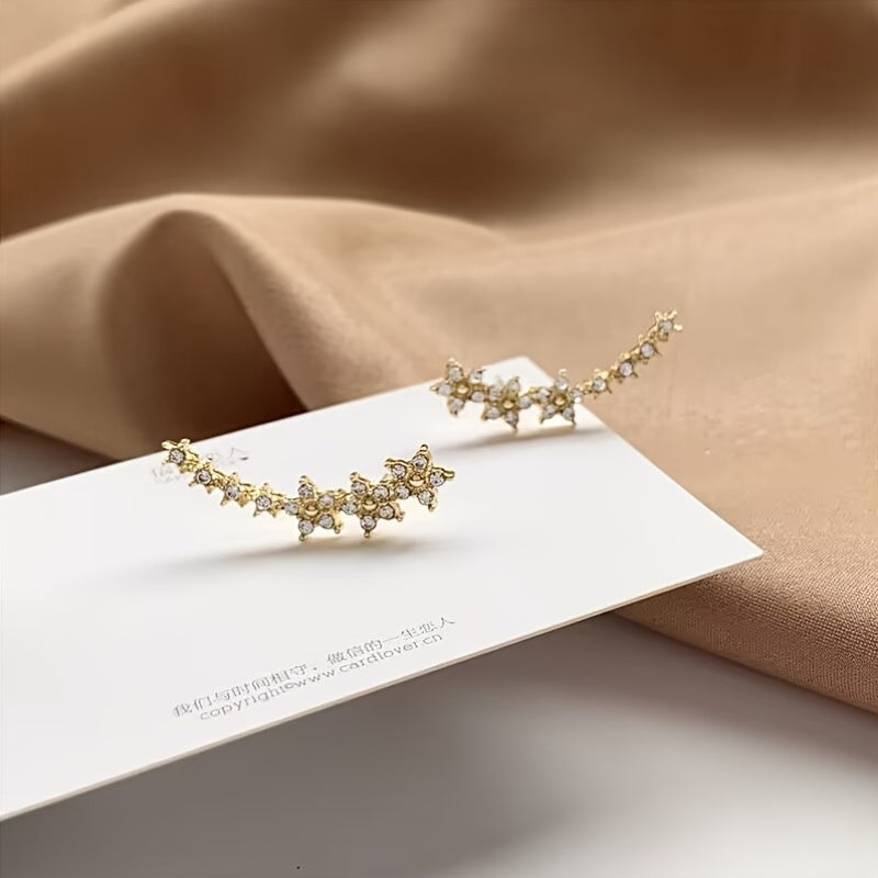 Zeitlose Ohrringe mit Blumenmotiven