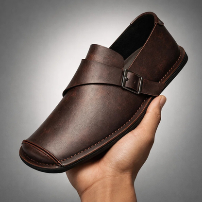 Loafer mit Kreuzschnalle