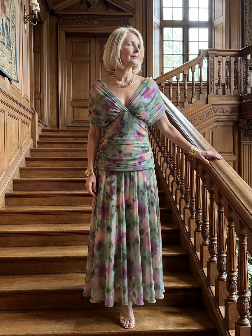 Calen | Off-Shoulder Midi Kleid