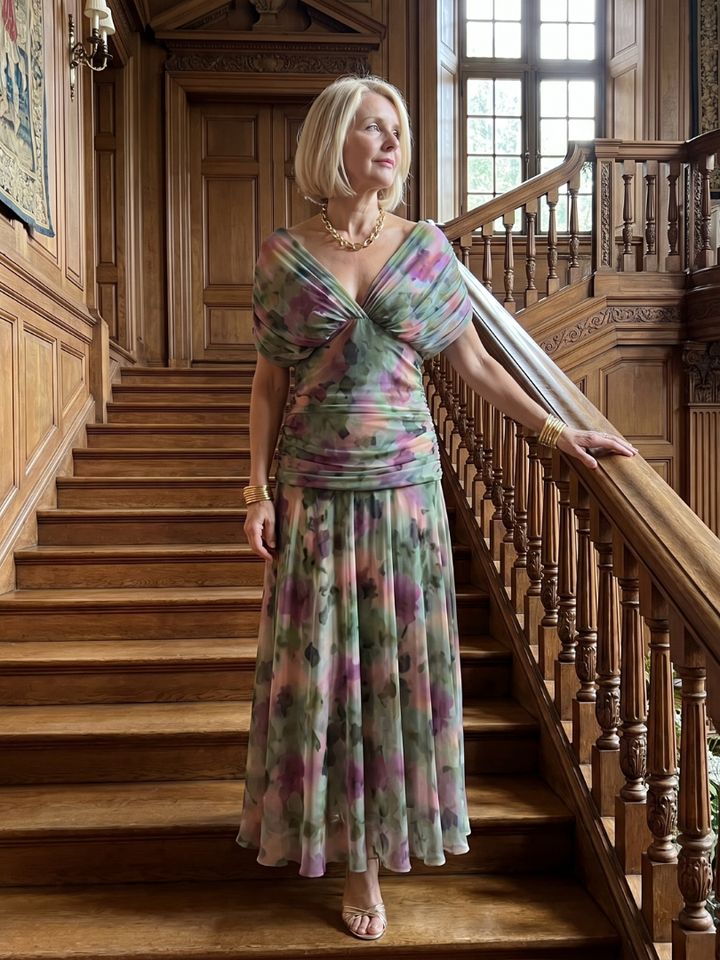 Calen | Off-Shoulder Midi Kleid