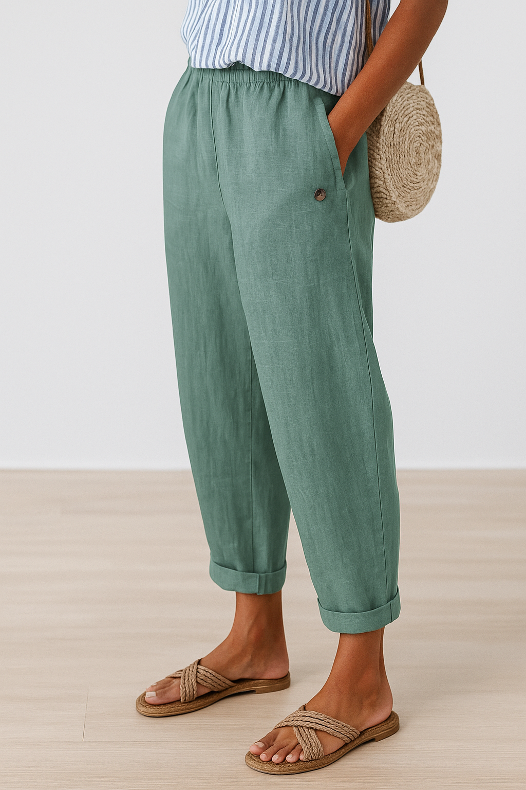 Stilvolle Damenhosen mit Seitentaschen
