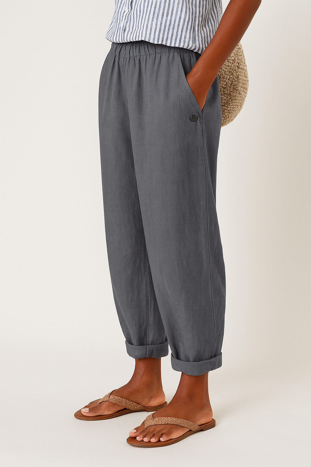 Stilvolle Damenhosen mit Seitentaschen