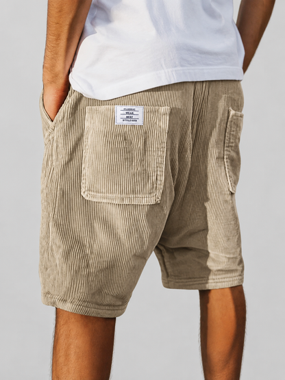Lussuosi shorts in velluto a coste per l'estate