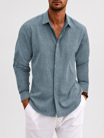 Camicia classica di lino