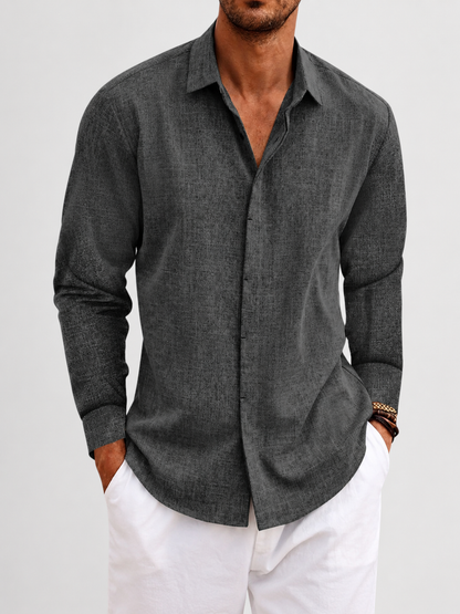 Camicia classica di lino