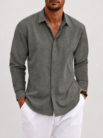 Camicia classica di lino