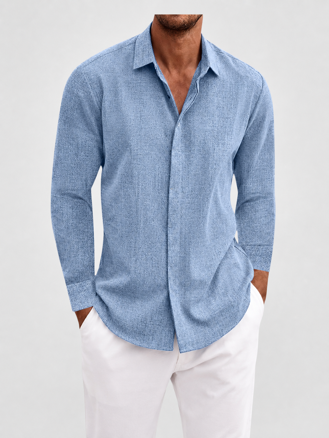 Camicia classica di lino