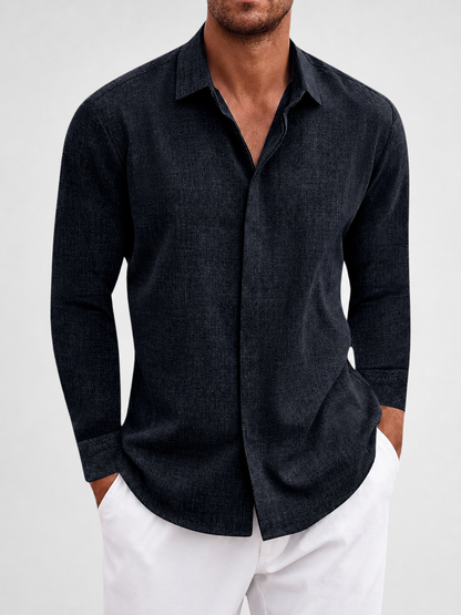 Camicia classica di lino