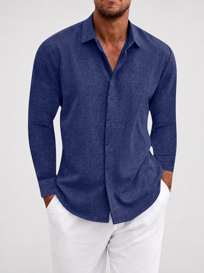 Camicia classica di lino