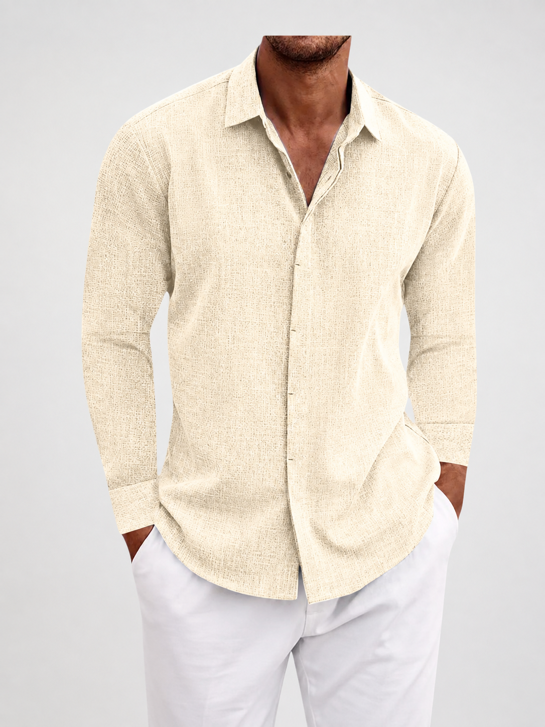 Camicia classica di lino