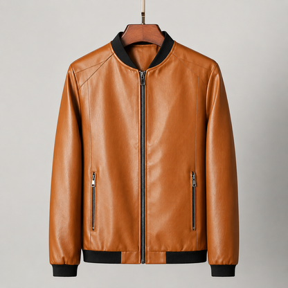 Domenico Leder-Bomberjacke