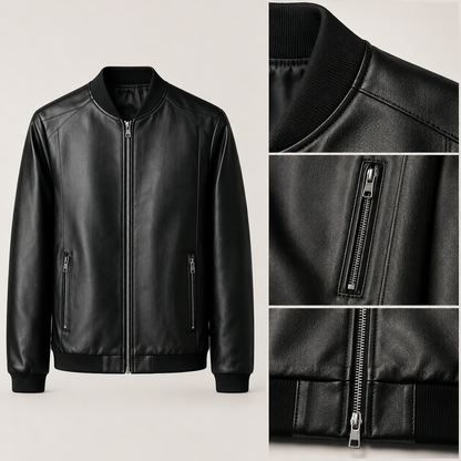 Domenico Leder-Bomberjacke