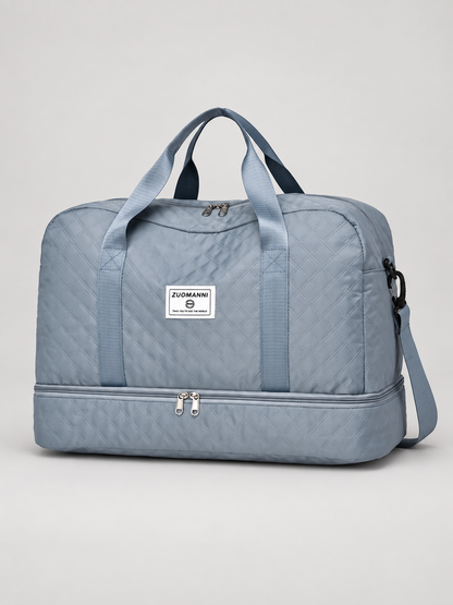 Sascha Grosse Reisetasche mit Rautenmuster