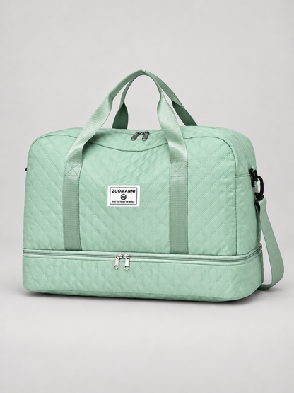 Sascha Grosse Reisetasche mit Rautenmuster