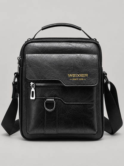 René Vintage-Crossbody-Tasche aus Kunstleder