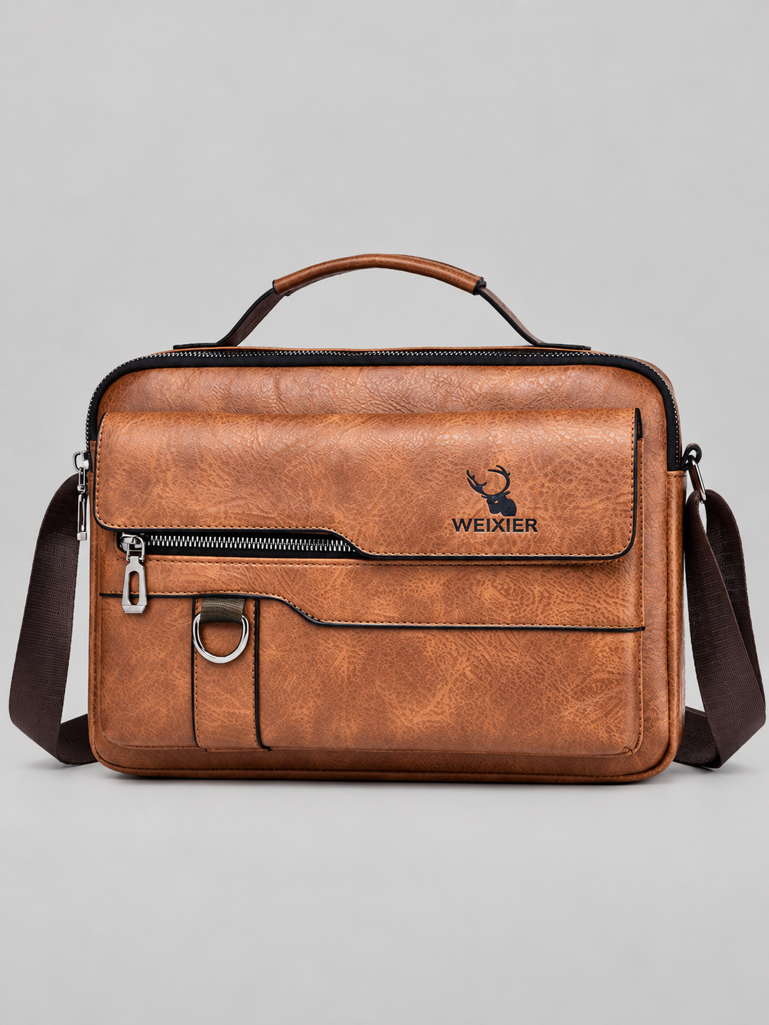 René Vintage-Crossbody-Tasche aus Kunstleder
