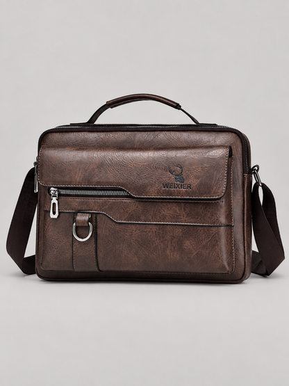 René Vintage-Crossbody-Tasche aus Kunstleder