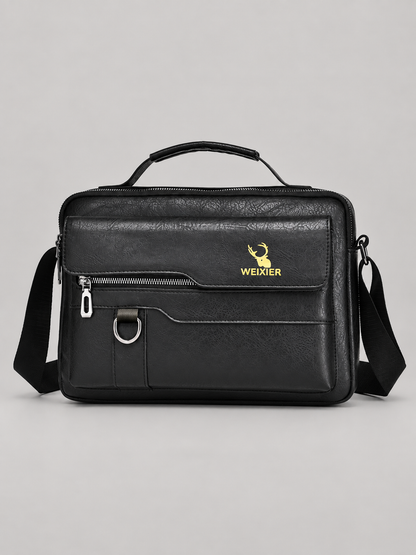 René Vintage-Crossbody-Tasche aus Kunstleder