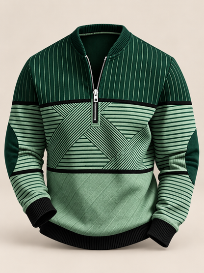 Silvio Herrenpullover mit Halbzip